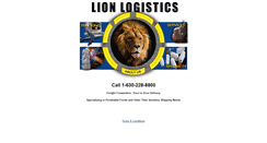 Desktop Screenshot of lionlogistics.com
