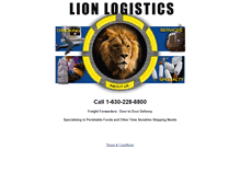 Tablet Screenshot of lionlogistics.com
